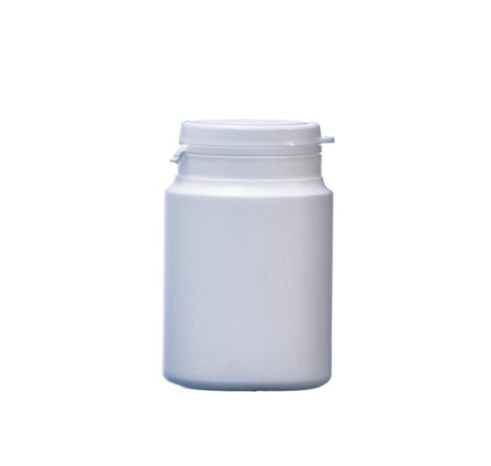 100ml White HDPE Pharma Secure Container, 43mm Snap-on Neck